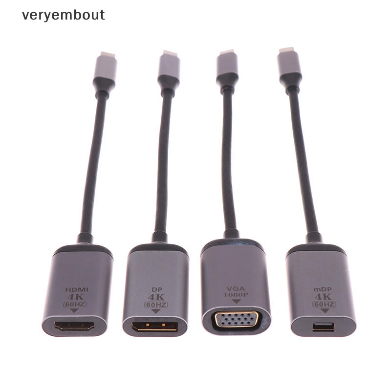 Cáp Chuyển Đổi ut 4K USB C Sang HDMI / VGA / DP / Mini DP