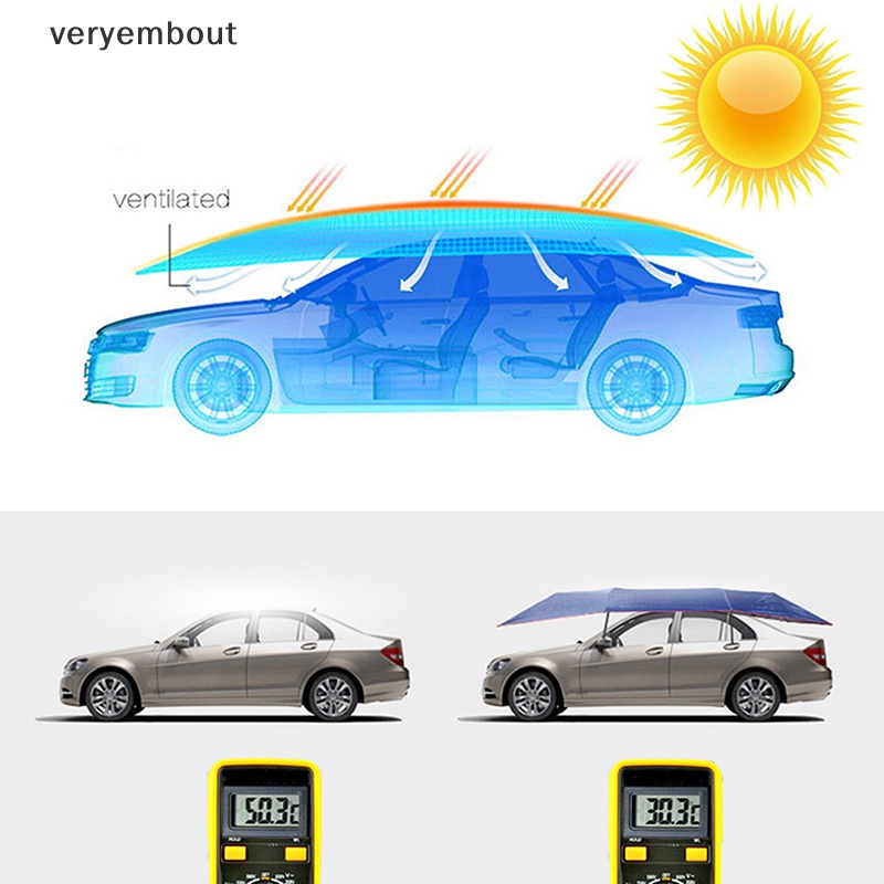 Tấm Bạt Che Nắng / Tia UV / Chống Thấm Nước Kích Thước 4X2.1M Tiện Dụng Cho Xe Hơi