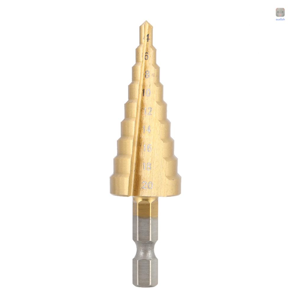 Set 3 Mũi Khoan Bước Thẳng Bằng Titan 3-12mm 4-12mm 4-20mm