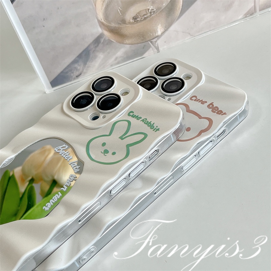 Ốp Điện Thoại TPU Mềm Tráng Gương Họa Tiết Hoạt Hình Cho IPhone 14 13 12 11 Pro Max Plus 11 12 13 14