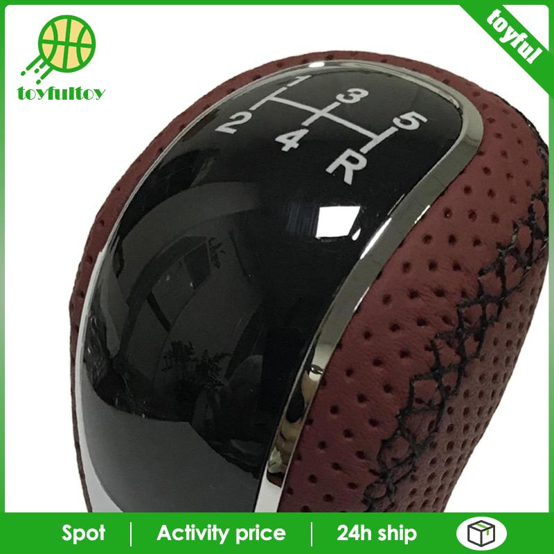 Tay Nắm Cần Số Xe Hơi 5 Tốc Độ 12X1.25 Bằng Hợp Kim Chrome Màu Đen / Đen