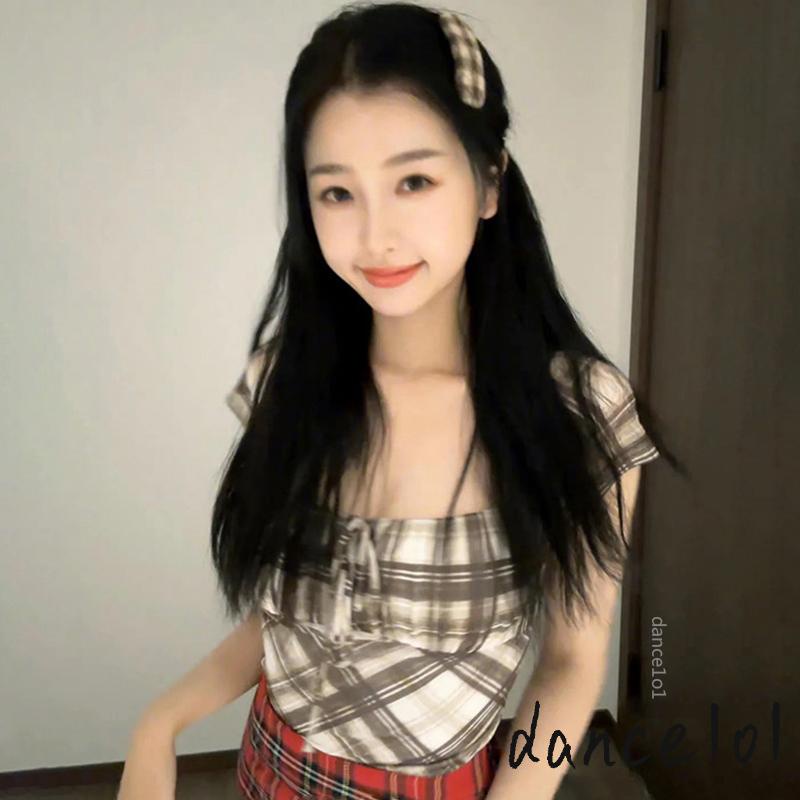 Áo Tay Ngắn Cổ Vuông Buộc Dây 1O1 Thời Trang Mùa Hè Cho Nữ