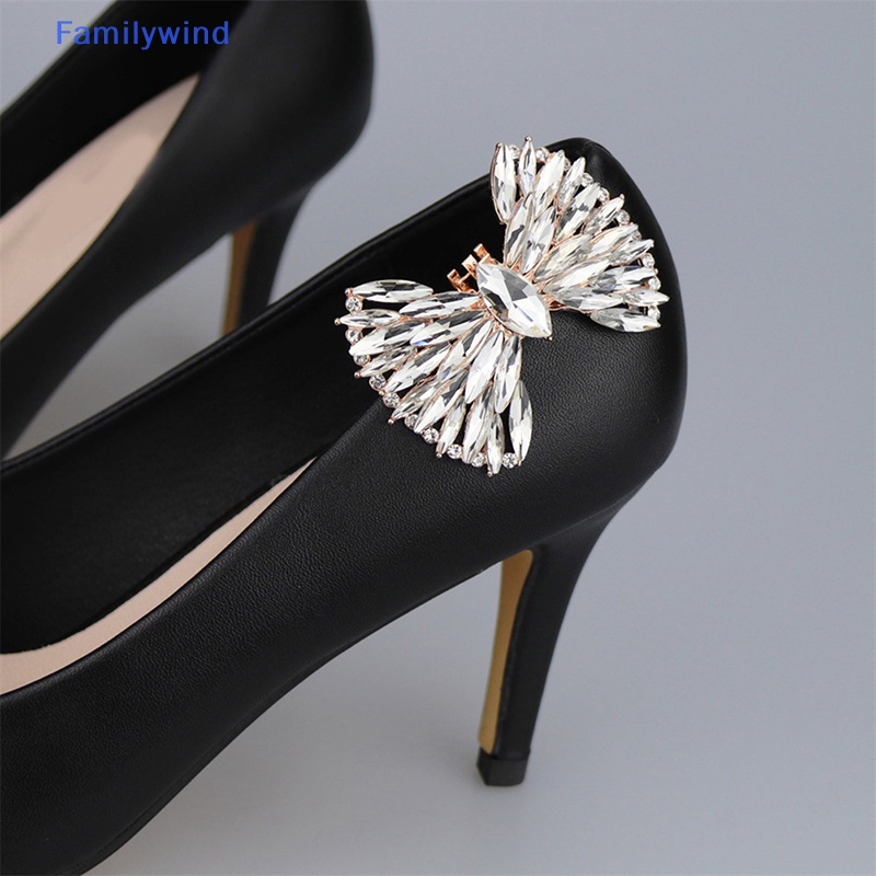 Phụ Kiện Nơ Đính Đá Lấp Lánh Trang Trí Giày Cho Nữ