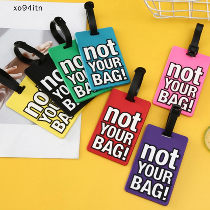 Thẻ Treo Hành Lý In Chữ &quot;Not Your Bag&quot; Dễ Thương
