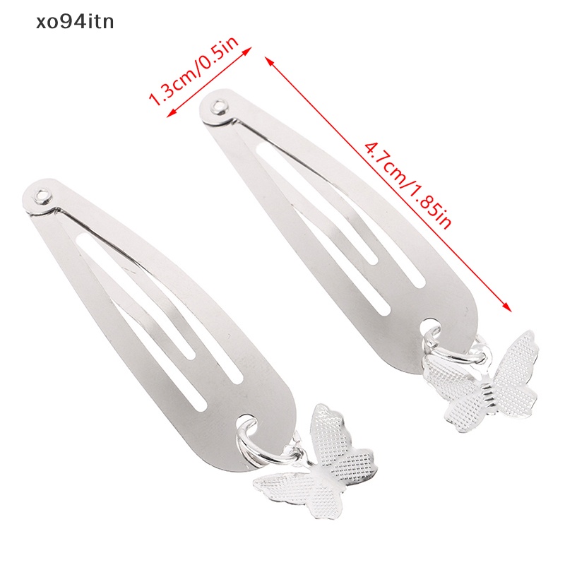 Kẹp Tóc Xích Kim Loại Hình Bướm / Nhện Phong Cách Punk Thời Trang