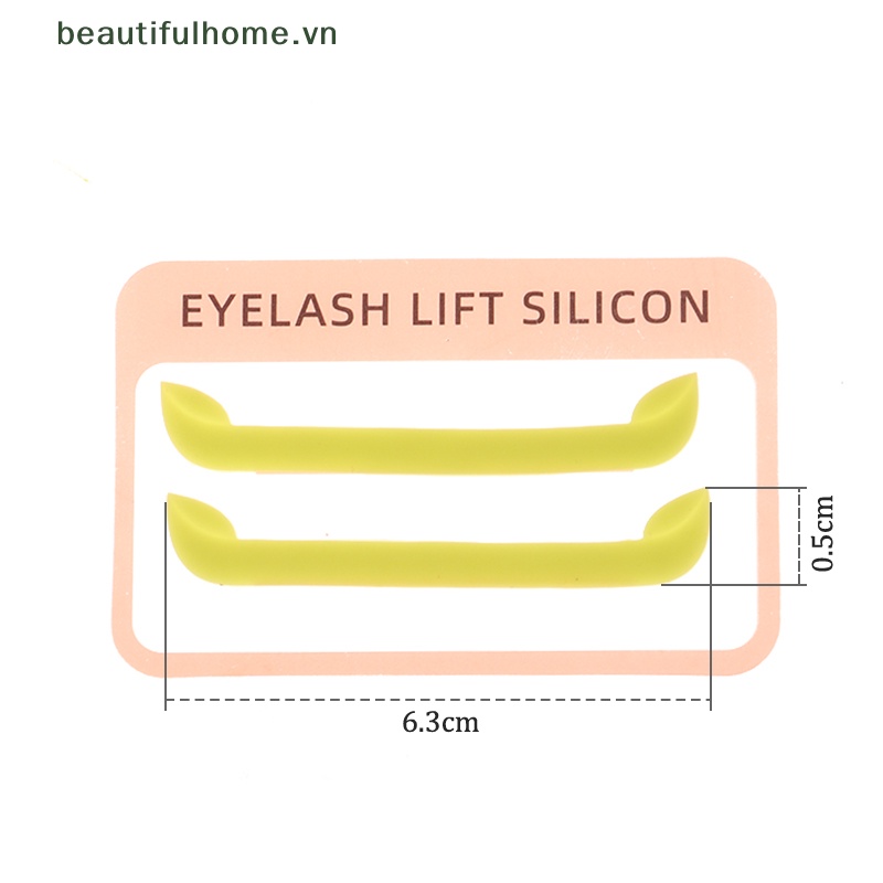 1 Cặp Đệm Silicone Nâng Lông Mi Tiện Dụng