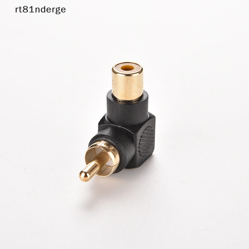 1 Đầu Nối Chuyển Đổi Âm Thanh RCA Đầu Đực Sang Đầu Cái M / F Đầu Cái Góc Phải 90 Độ Tiện Dụng