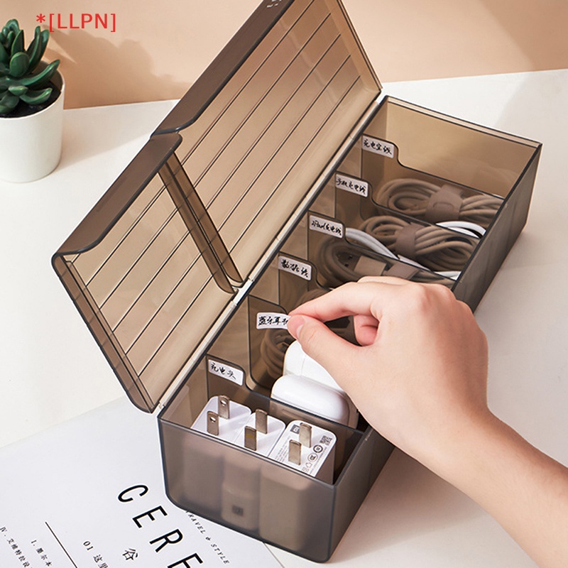 Hộp Đựng Dây Cáp Sạc / Điện Thoại Để Bàn