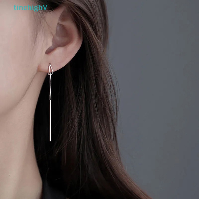 [TinchighV] Khuyên Tai Dáng Dài Tua Rua Dạng Chuỗi Hạt Phong Cách Đơn Giản Hợp Thời Trang Mỏng [Mới]