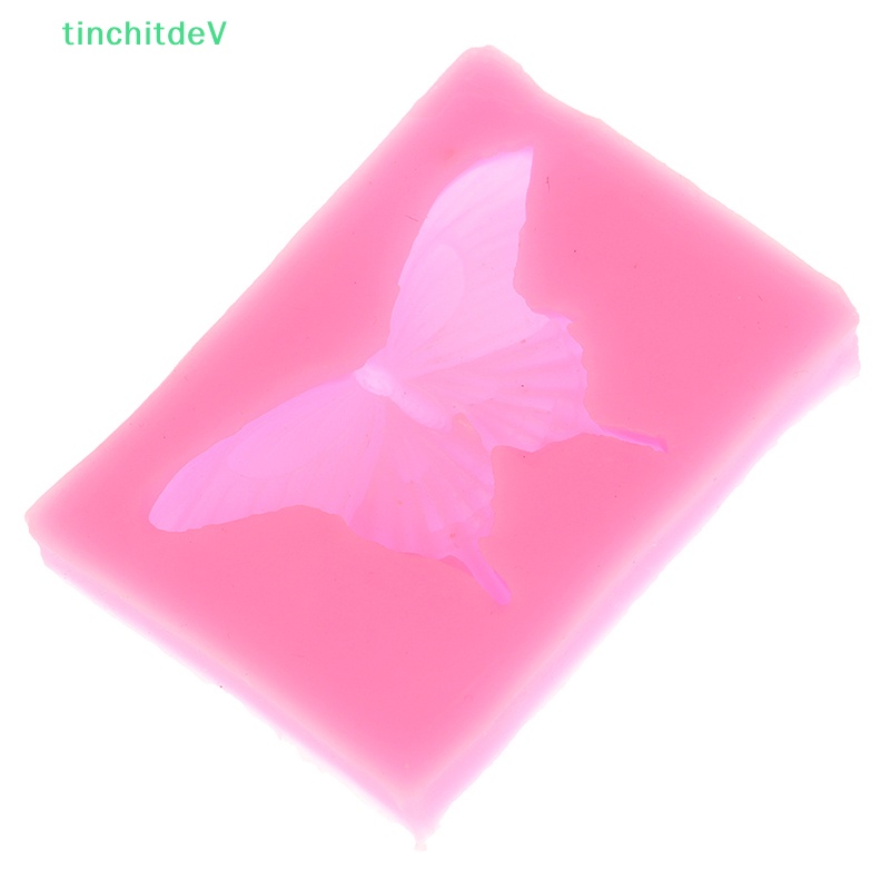 Khuôn Silicone Tạo Hình Làm Bánh Kẹo / Đất Sét Hình Bướm 3D DIY