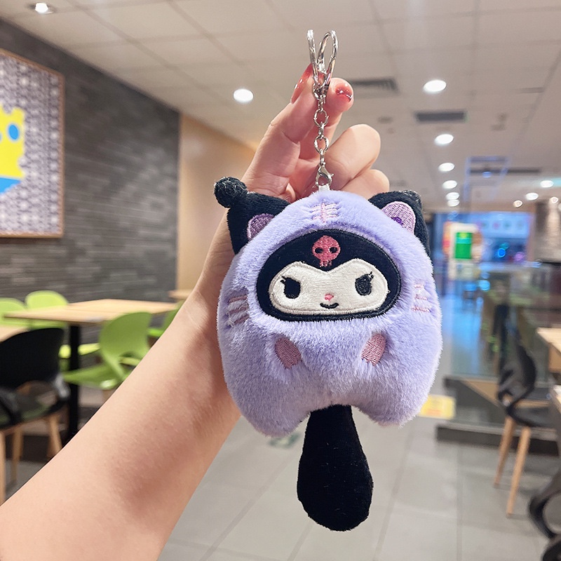 Sanrio Móc Khóa Hình Mèo Nhồi Bông Đáng Yêu