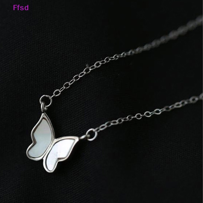 {Ffsd} Vòng cổ Mặt Hình Bướm Màu Vàng Kim Trang Sức Thanh Lịch Đơn Giản Cho Nữ