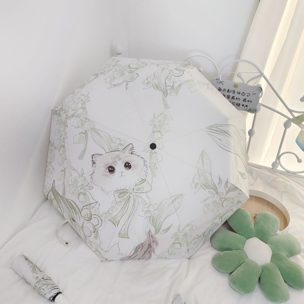 [F &amp; X] Dù Che Nắng Cỡ Nhỏ Chống Tia Cực Tím Đơn Giản Dễ Thương Nhỏ Gọn Cho Nữ Sinh