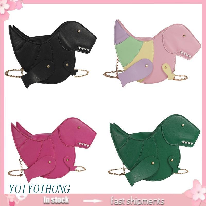 Túi Đeo Chéo Hình Khủng Long Hoạt Hình 3D Cho Nữ