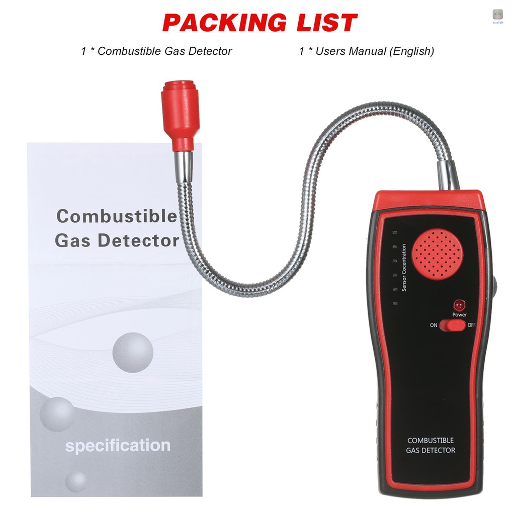 Thiết Bị Phát Hiện Khí Gas Kỹ Thuật Số Cầm Tay Có Đèn Và Âm Thanh