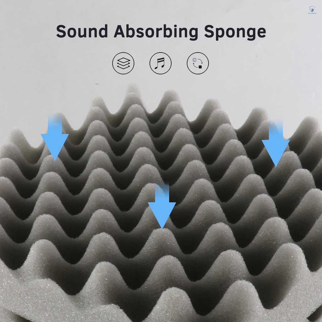 Set 12 Tấm Xốp Cách Âm 30 * 30 * 5cm Chuyên Dụng Cho Phòng Studio