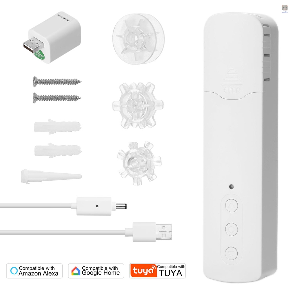 Mô Tơ Rèm Hạt Thông Minh TM616EGB Tuya WiFi Điều Khiển Bằng Giọng Nói Tương Thích Với Alexa Google Ho