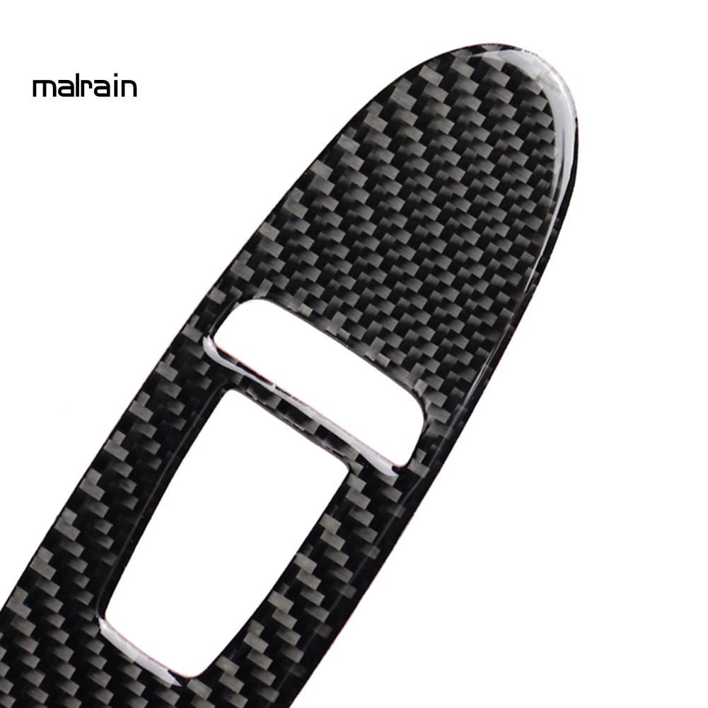 Set 4 Miếng Dán Công Tắc Cửa Sổ Trái Bằng Sợi Carbon Cho Infiniti Q50