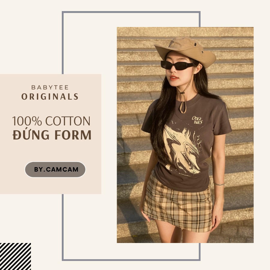 Áo Thun Baby Tee Basic Originals 100% Cotton 2023