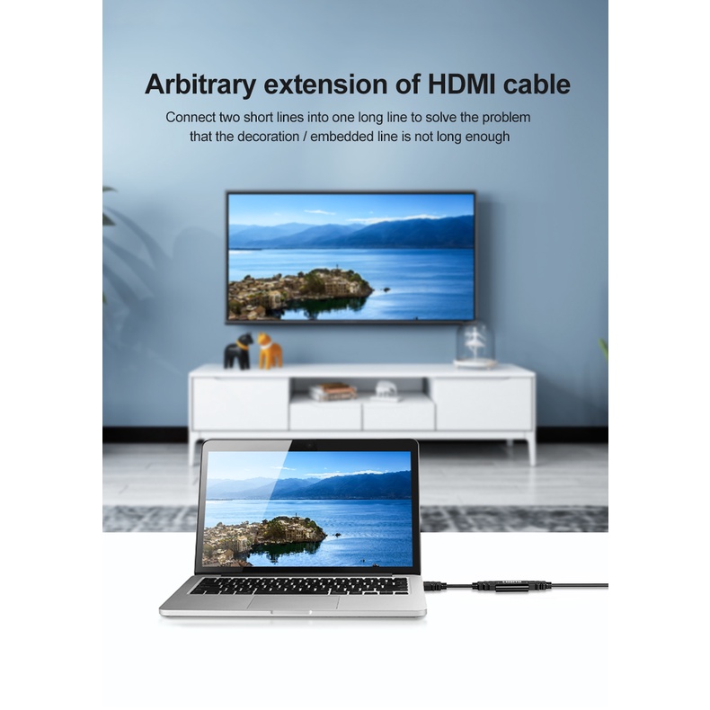 Bộ Khuếch Đại Tín Hiệu HDMI 4K * 2K UHD Sang HDMI V1.4 3D 1080p Cho DVD Laptop HDTV