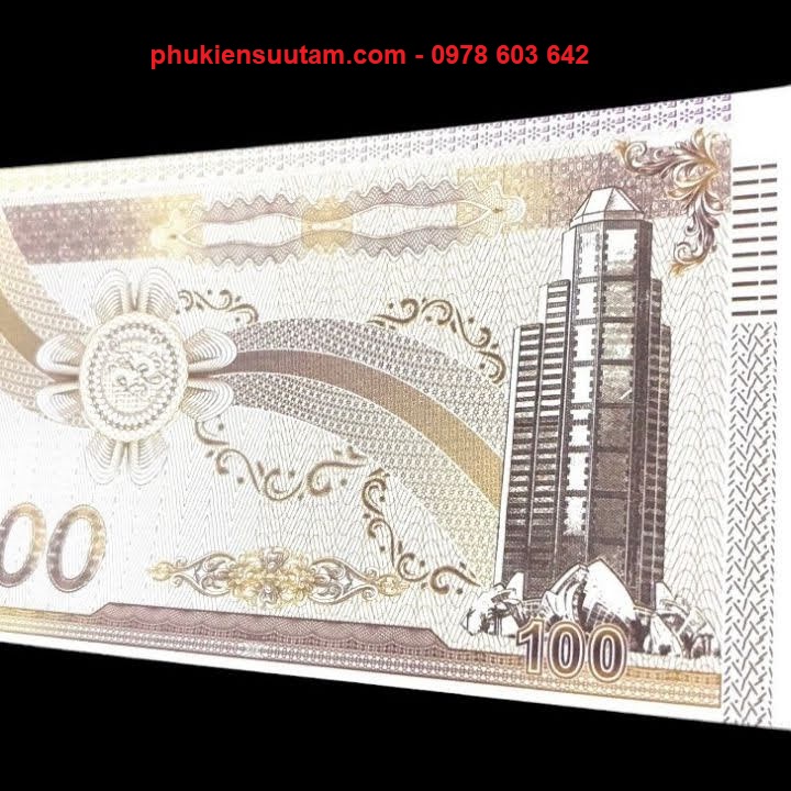 Tờ Lưu Niệm 100 Hình Vạn Lý Trường Thành, kích thước: 15.5cm x 7.5cm - SP006085