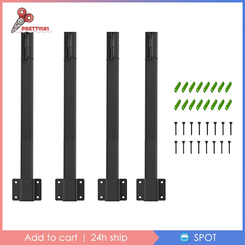 1 [Prettyia1] Set 4 Giá Đỡ Đèn Sân Vườn / Tiệc Cưới Bằng Kim Loại