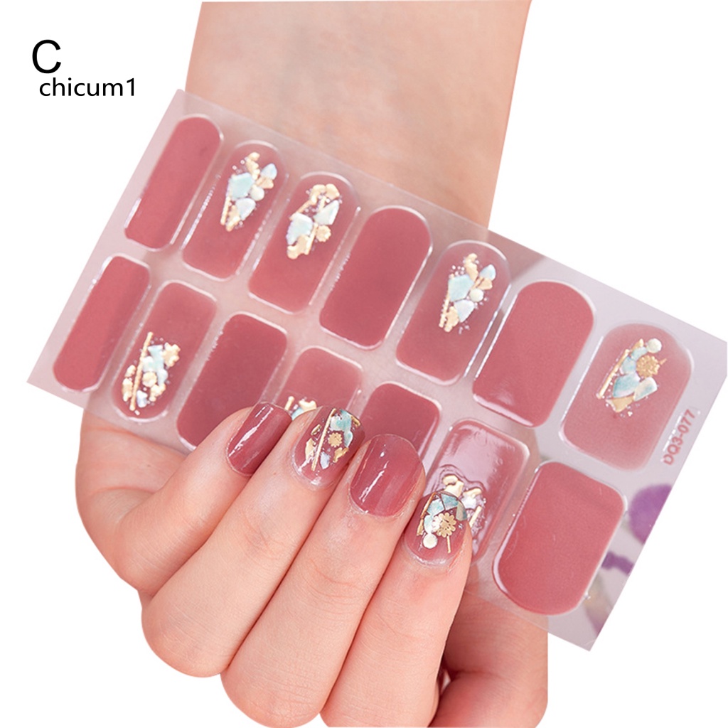 1 Set Nhãn Dán Trang Trí Móng Tay Nghệ Thuật Dạng Trượt Bằng Nhựa Resin Không Bong Bóng Thích Hợp Làm Quà Sinh Nhật