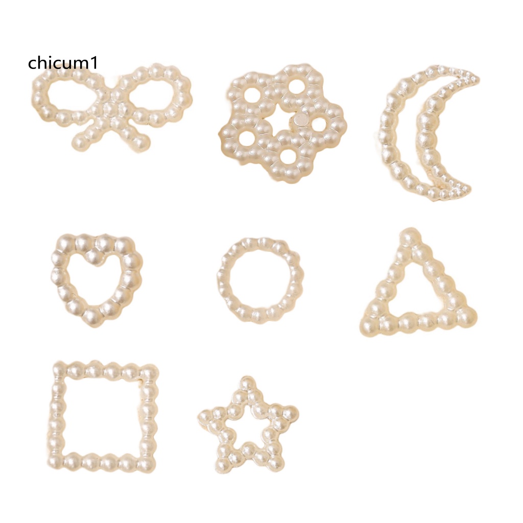 Set 50 Hạt Tròn Mini Trang Trí Móng Nghệ Thuật DIY