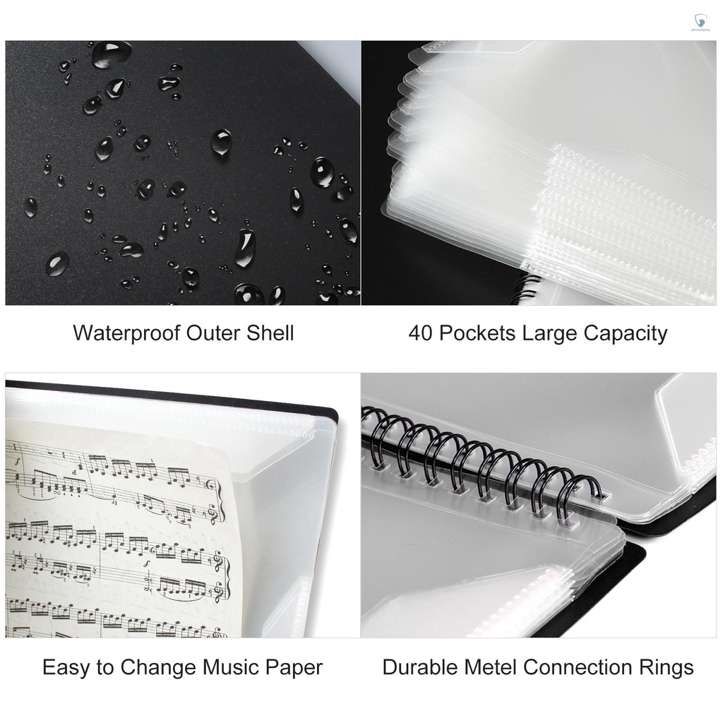 Giá Đỡ Bản Nhạc Khổ A4 FB-02 40 Ngăn Bằng Giấy Tiện Dụng Cho Đàn Guitar Violin