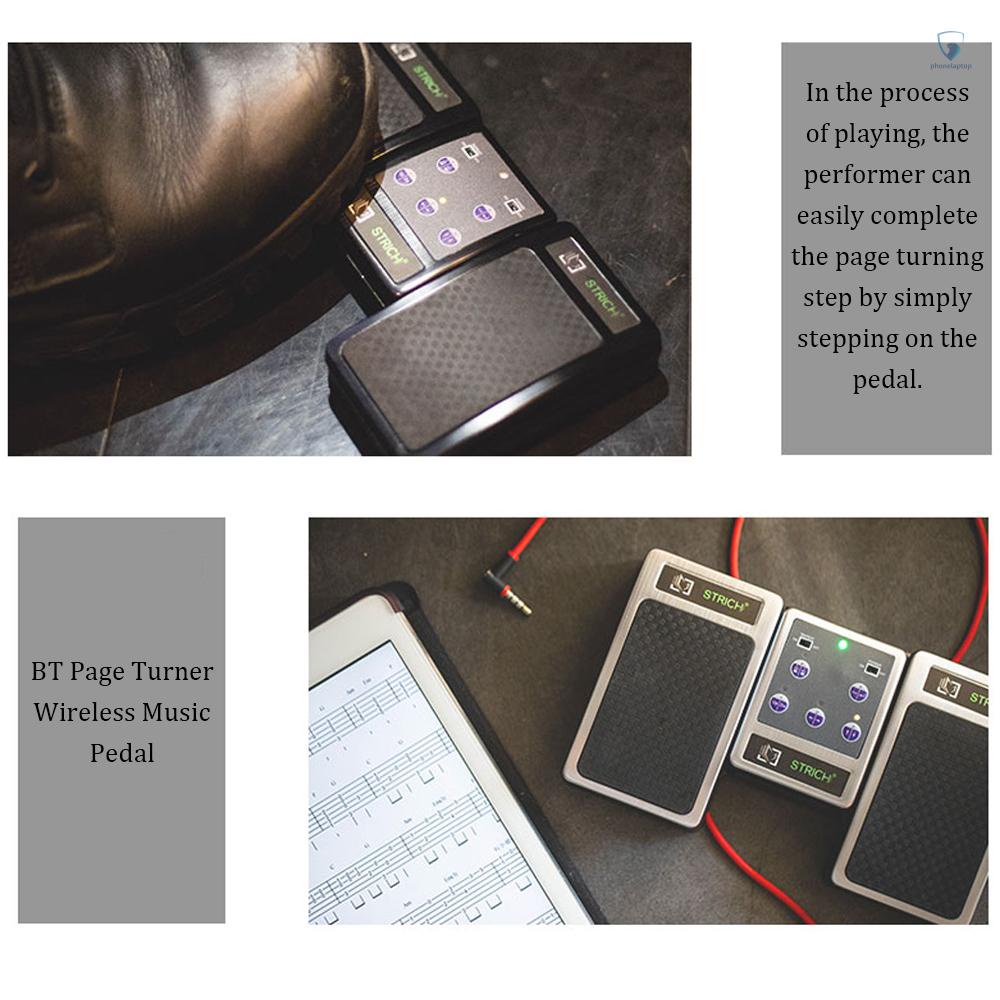 Bàn Đạp Xoay Nhạc Không Dây Sạc Lại Được Dành Cho Đàn Guitar Violin Piano Điện Tử