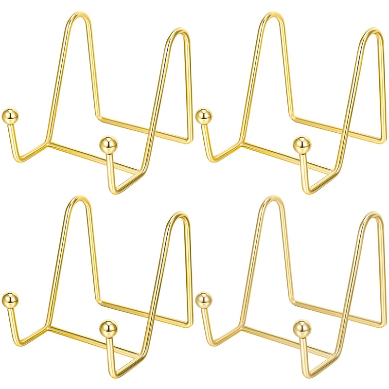 Set 4 Giá Sắt Đựng Điện Thoại / Sách Hình Học Đa Năng Để Bàn