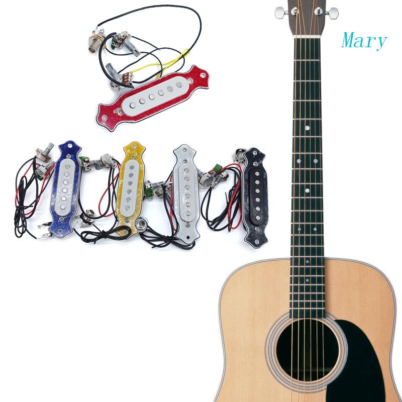 Bộ Pickup Lỗ Âm Lượng Đàn Guitar Có Núm Vặn Dây Cho Hộp Thuốc Lá