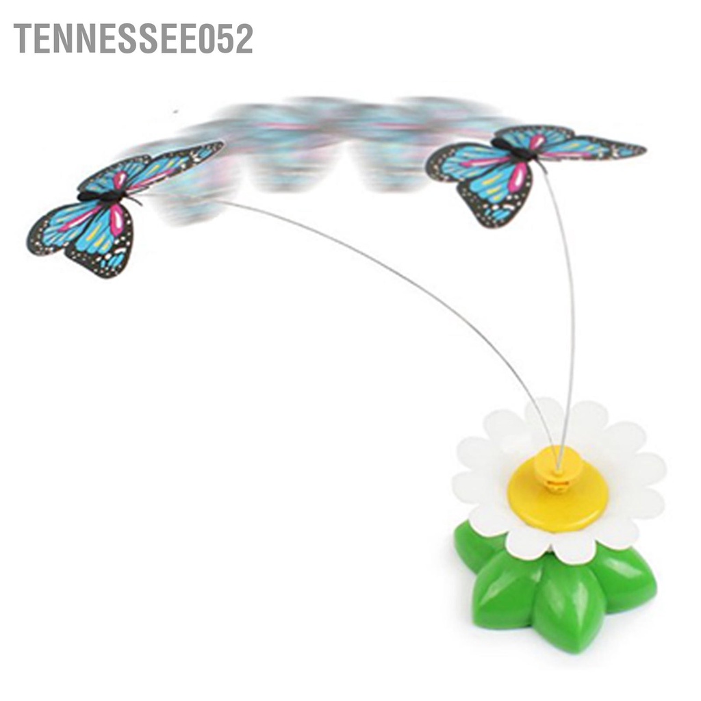 [Hàng Sẵn] BƯỚM QUAY VÒNG SẮC MÀU Xoay 360 Độ Đồ chơi Tương Tác Cho Mèo thú cưng (không kèm pin) 【Tennessee052】