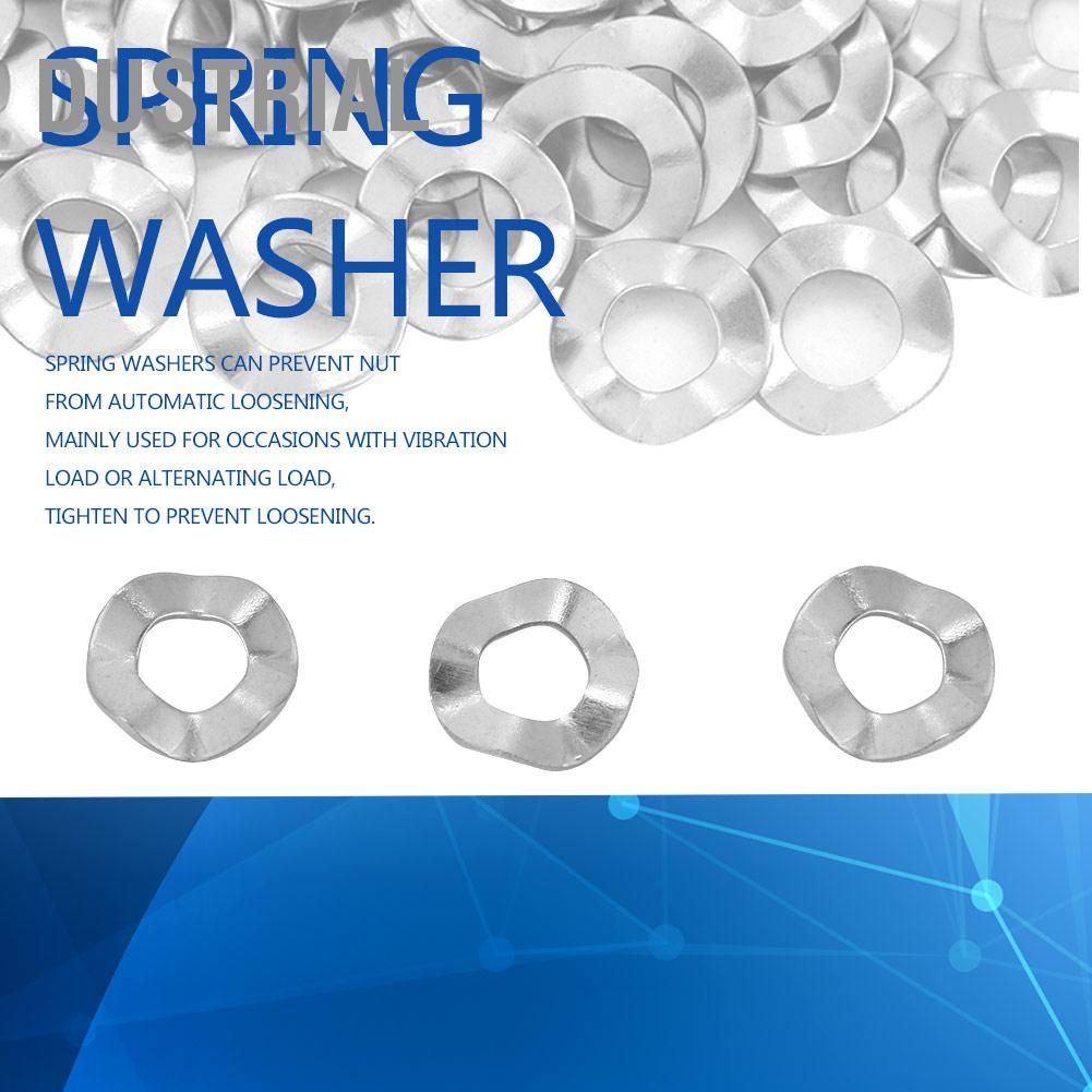 Máy giặt sóng thép không gỉ Vòng đệm lò xo Công cụ khóa Dustrial H.