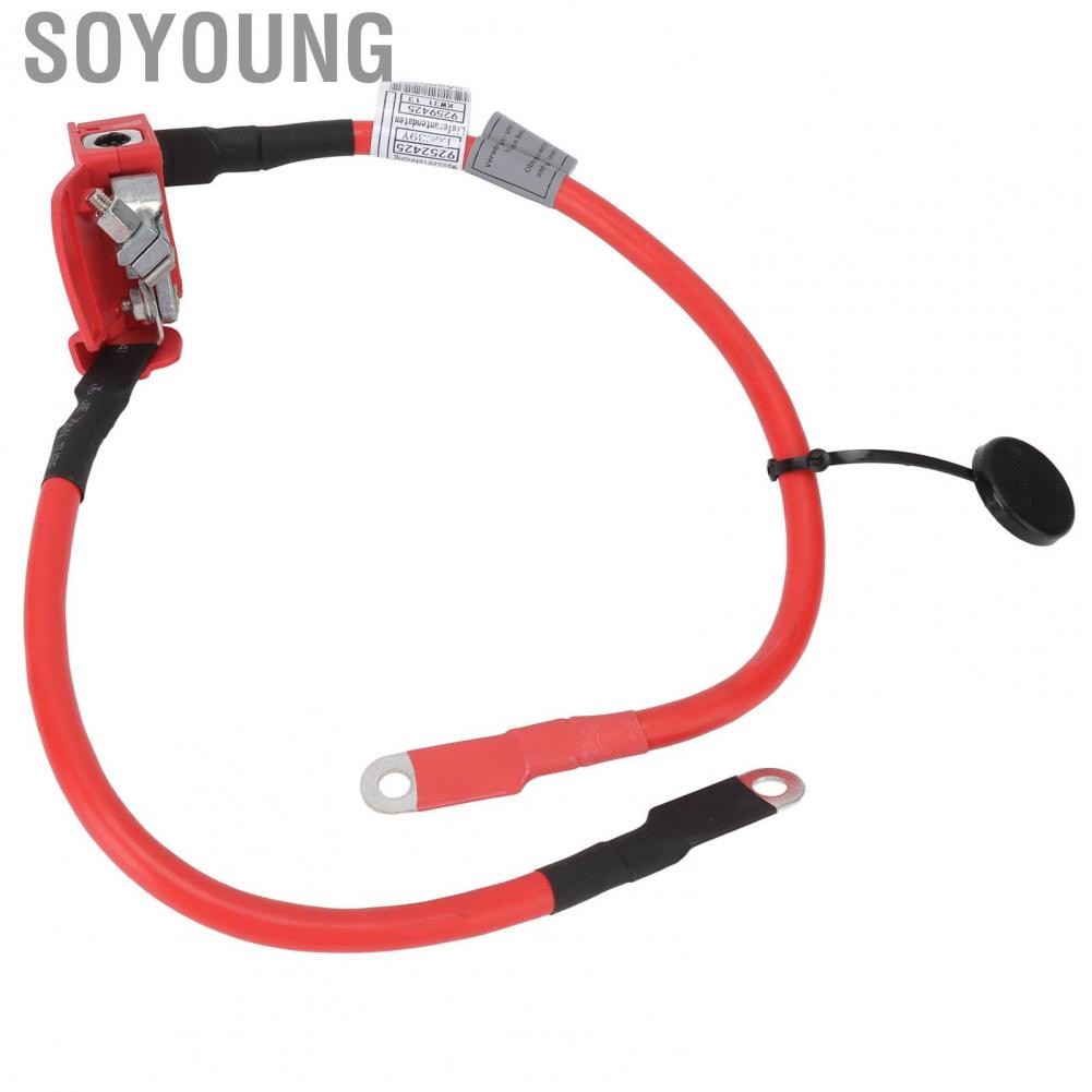 Soyoung Battery Cable  Better Control Heat Insulation Firm Connection Waterproof Flame Retardant Vehicle 61126834543 ABS Metal for Replacement