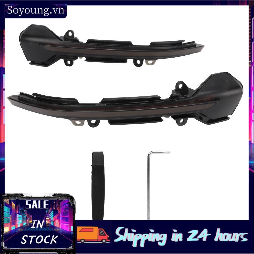 Soyoung Rearview Mirror Turn Signal Light Smoked Black Yellow Side Lamp Indicator Replacement For SEAT Leon Mk3 5F