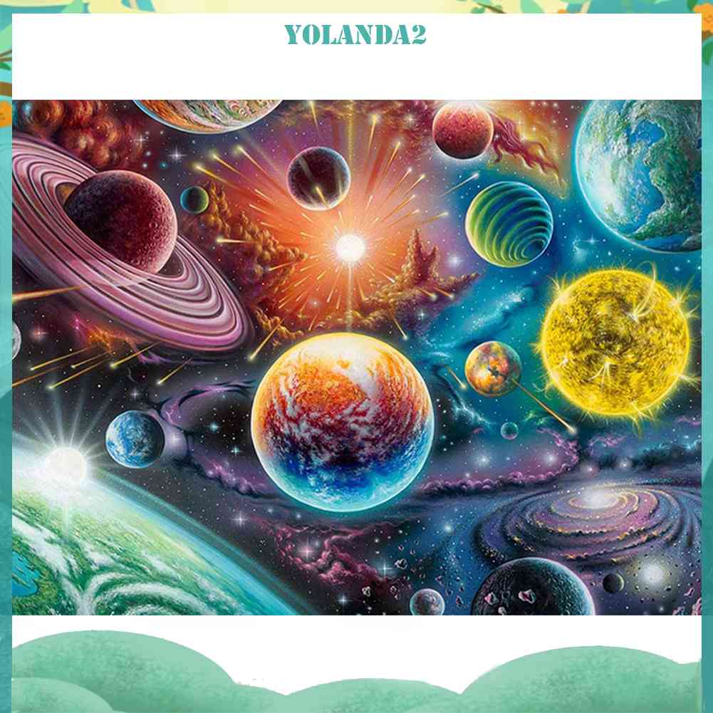 Bộ Tranh Đính Đá 5D Họa Tiết Bầu Trời Đầy Sao Độc Đáo DIY Dùng Trang Trí