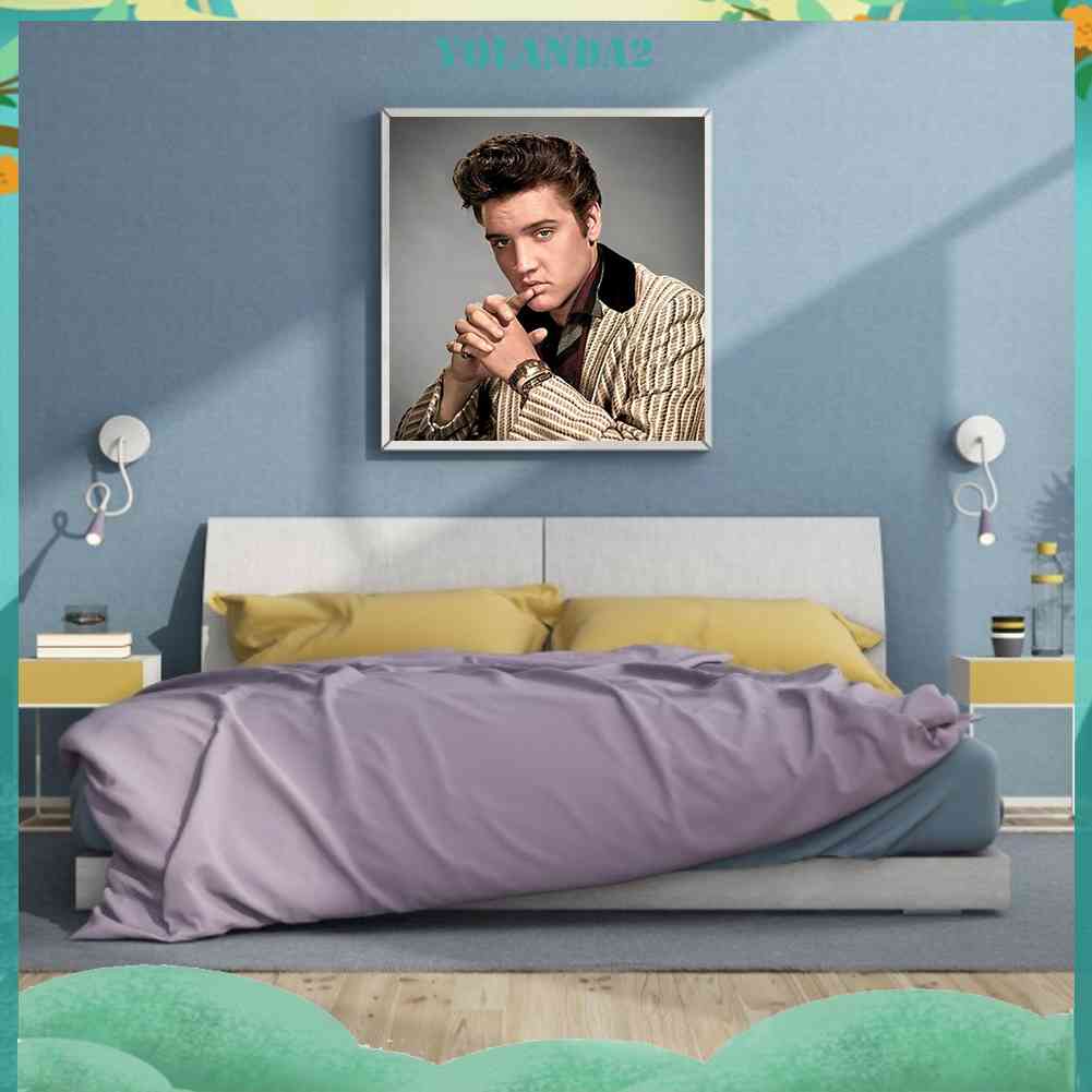 Tranh Đính Đá Kim Cương Toàn Bộ 5D DIY Hình Elvis Presley