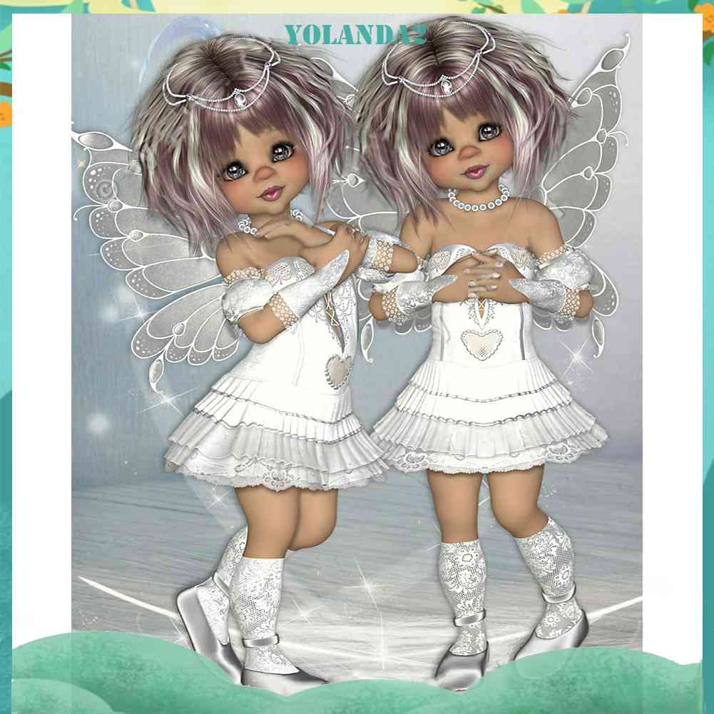 Tranh Đính Đá Kim Cương Toàn Bộ 5D DIY Hình Vẽ Cô Gái Mắt To