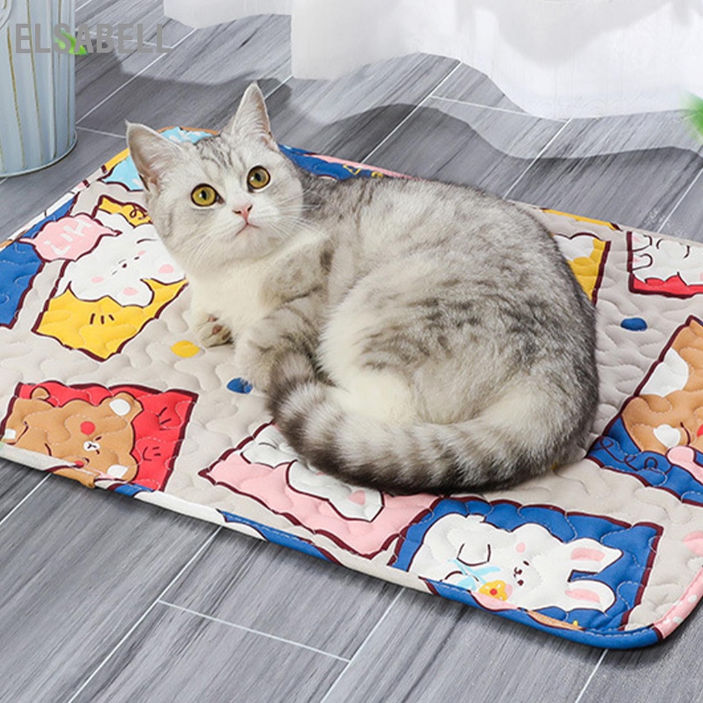 Elsabell. Đệm Thú Cưng Bốn Mùa Đa Năng Chống Trầy Xước Mềm Mại Thoải Mái Cotton Nguyên Chất Cho Thảm Giường Chó Gia Đình