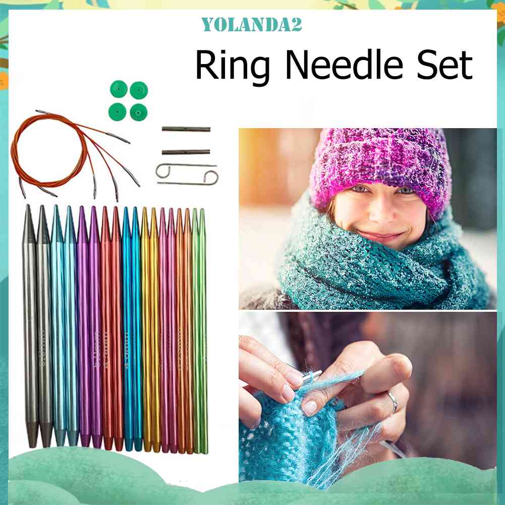 Set 9 Cặp Kim Móc Len Bằng Hợp Kim Nhôm