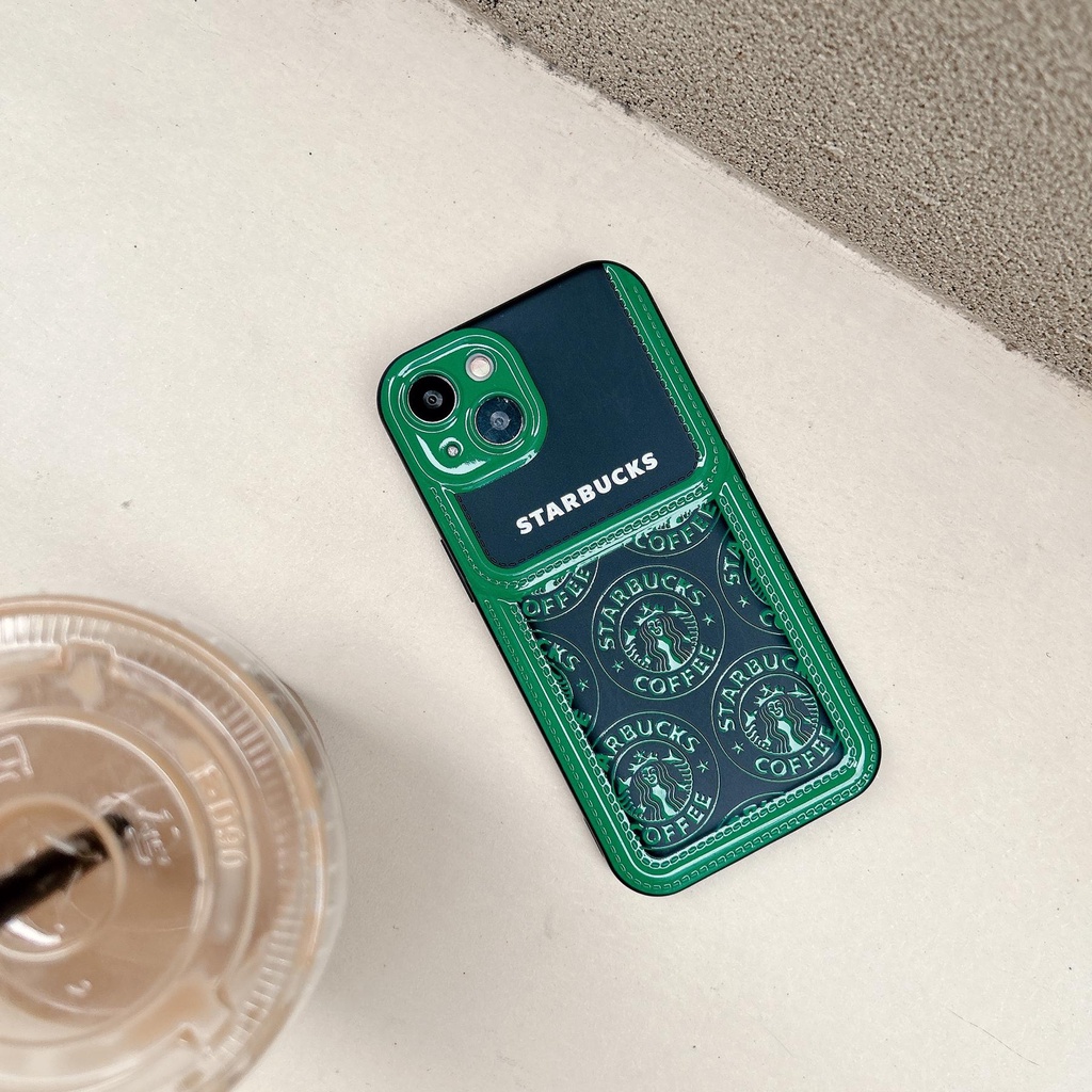Ốp Điện Thoại TPU Dẻo Họa Tiết Starbucks Độc Đáo Chống Rơi Cho iPhone11 12 13 14 Pro Max