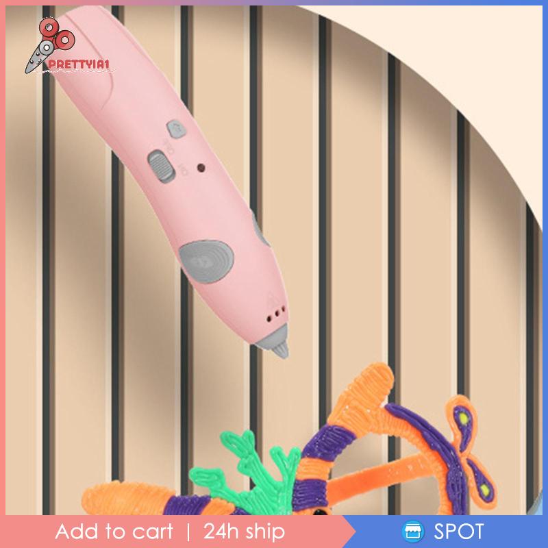 [Prettyia1] Bút Vẽ 3D Nhiệt Độ Thấp Dành Cho Trẻ Em