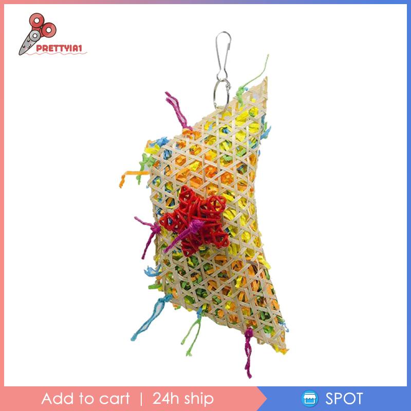 [Prettyia1] Đồ Chơi Gặm Nhiều Màu Sắc Dành Cho Chim Vẹt