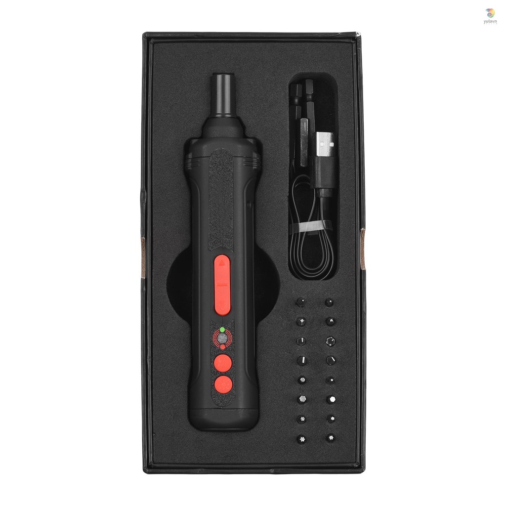 Tua Vít Điện Cầm Tay 4V 1500mAh Không Tiếp Xúc Có Đèn Pin LED Đôi Tiện Dụng Bits