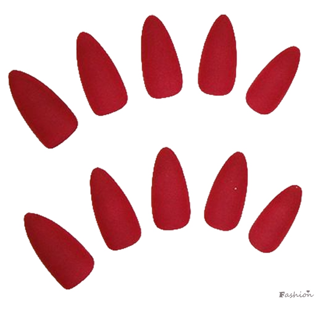 Móng Tay Giả Hình Tam Giác Nhẹ Nhàng Tự Nhiên Cho Nữ