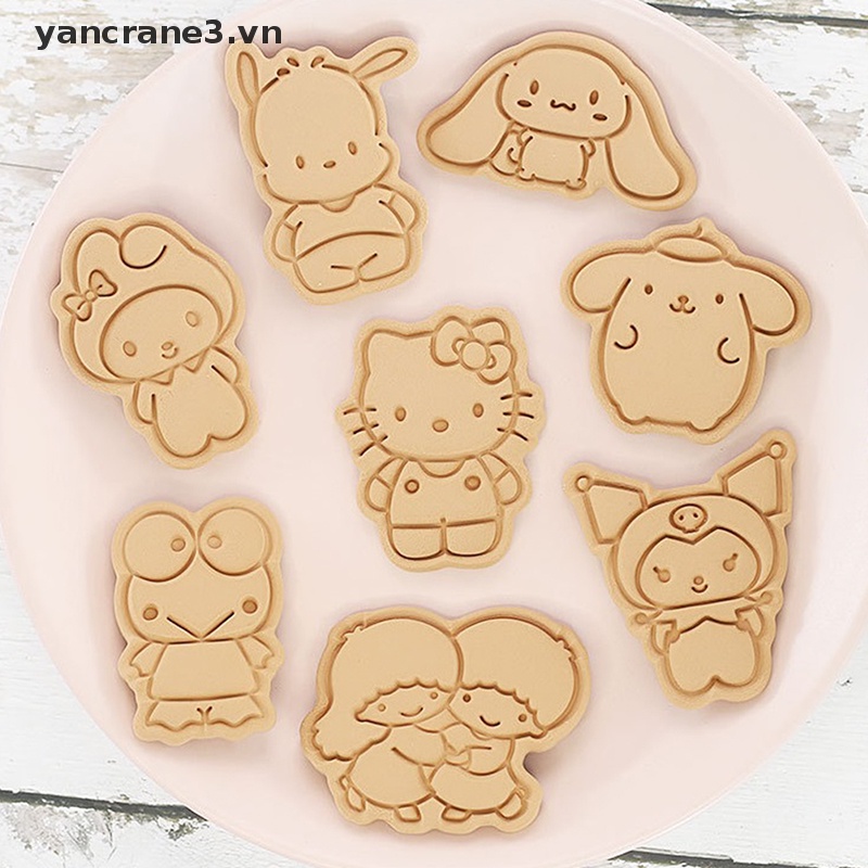 Set 8 Khuôn Làm Bánh Quy DIY Họa Tiết Hoạt Hình {yancrane3.vn}