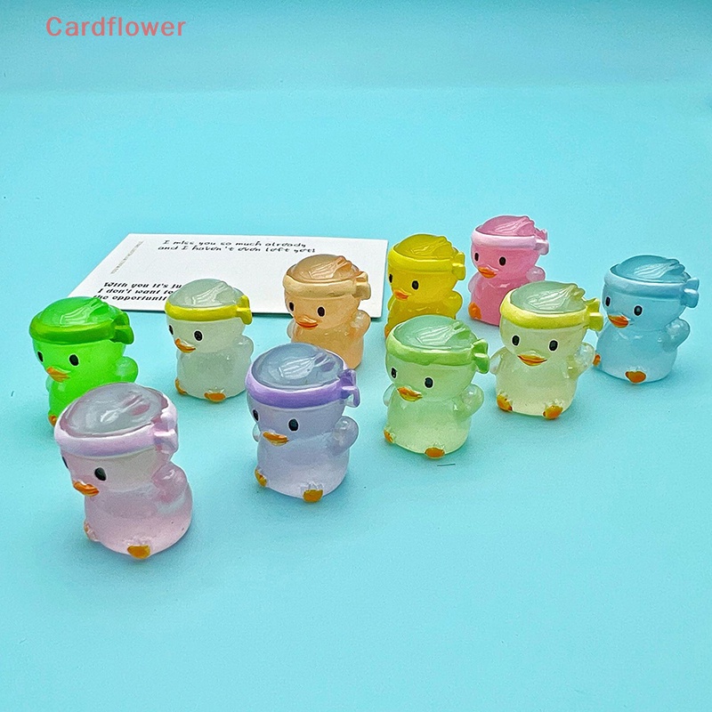 2 Tượng Vịt Con Phát Sáng Trang Trí Đáng Yêu Mới