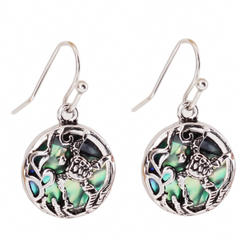 Bông Tai Vỏ Sò Bằng Hợp Kim Phong Cách Bohemian