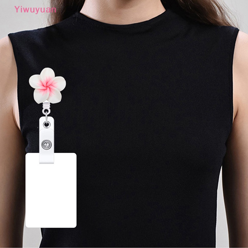 Kẹp Gắn Thẻ ID / Tên Hình Hoa Thu Gọn Được < Yiwuyuan > Mới